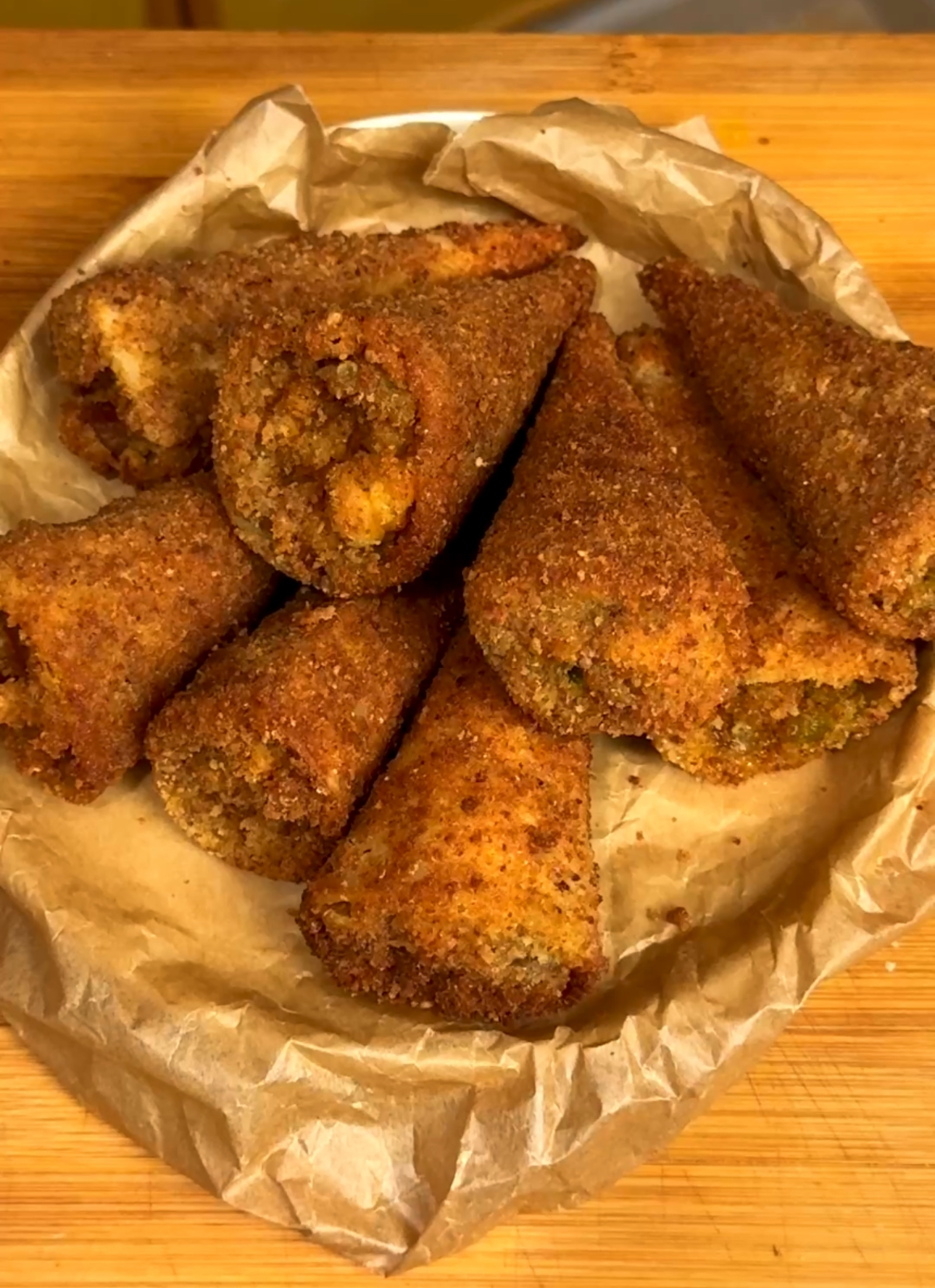 Creamy Chicken Lavash Cones